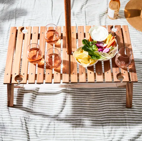 Portable Outdoor Wooden Table